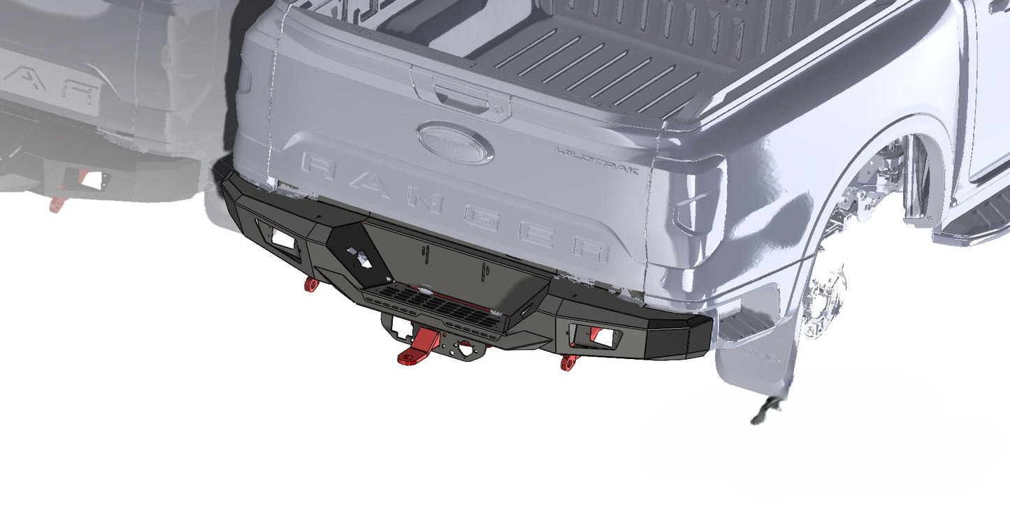 Ford Ranger Next Gen (2022+) Mild Steel Rear Bumper