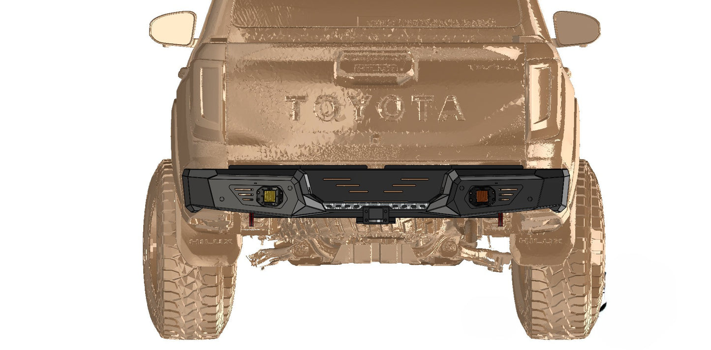 Toyota Hilux GD6 (2020-2025) Mild Steel Rear Bumper