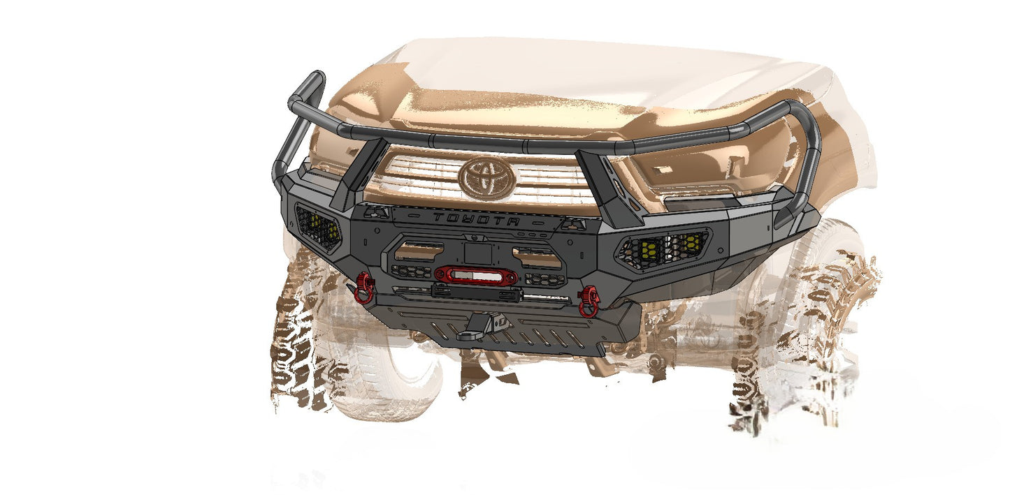 Toyota Hilux Legend 55 (2020+) Front Bumper or BullBar