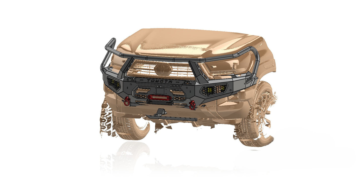 Toyota Hilux Legend 55 (2020+) Front Bumper or BullBar