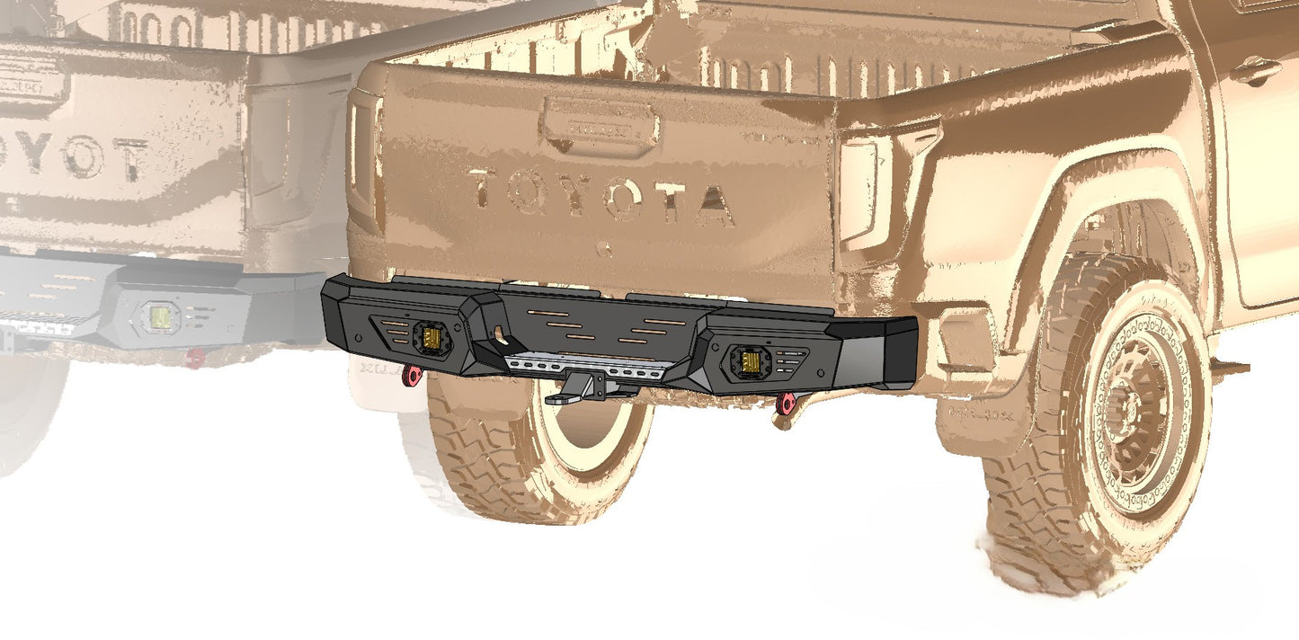 Toyota Hilux GD6 (2020-2025) Mild Steel Rear Bumper
