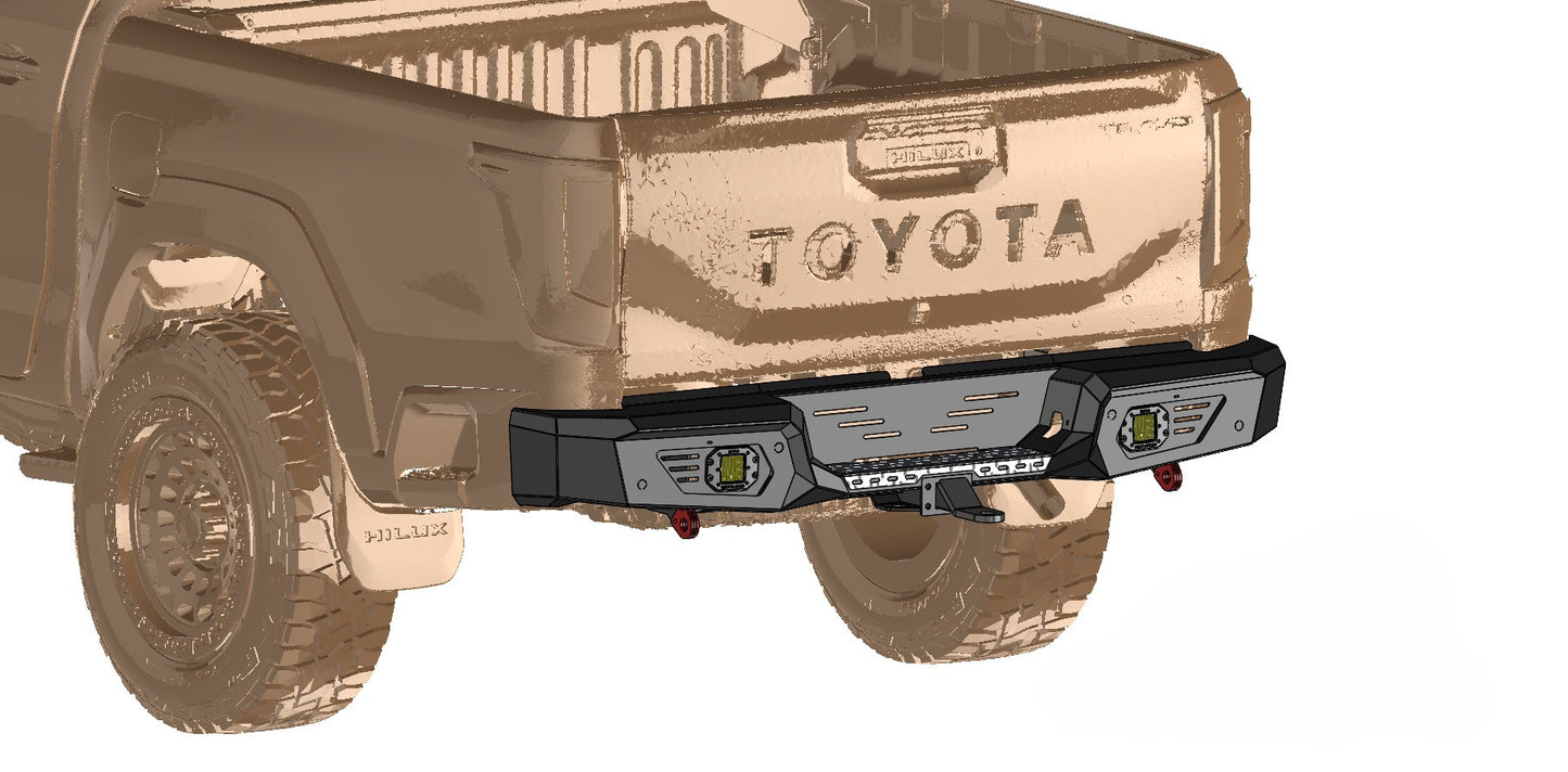 Toyota Hilux GD6 (2020-2025) Mild Steel Rear Bumper