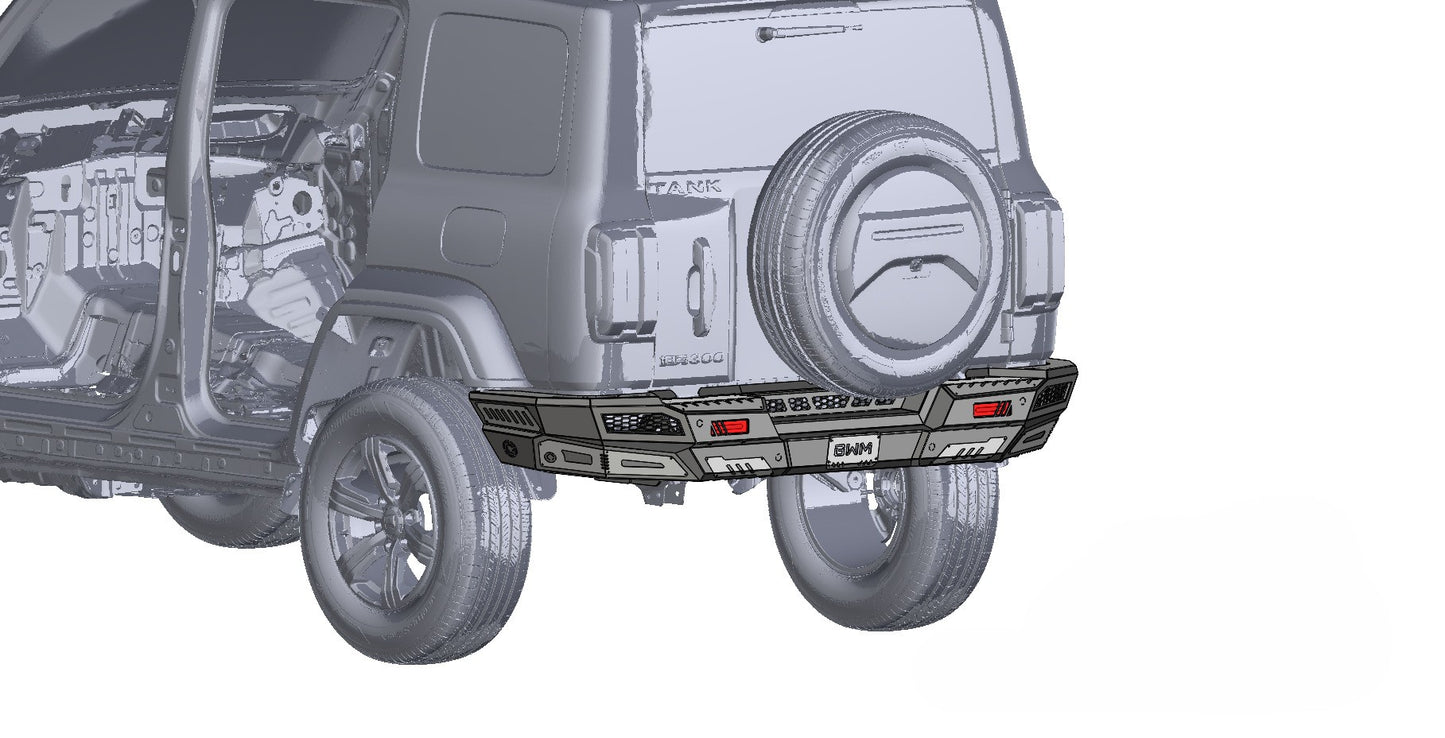 GWM Tank 300 (2020-2024) Mild Steel Rear Bumper