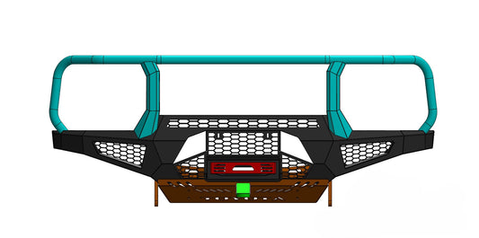 Toyota Land Cruiser 79 Series Aluminium Front Bullbar/Bumper with Towbar
