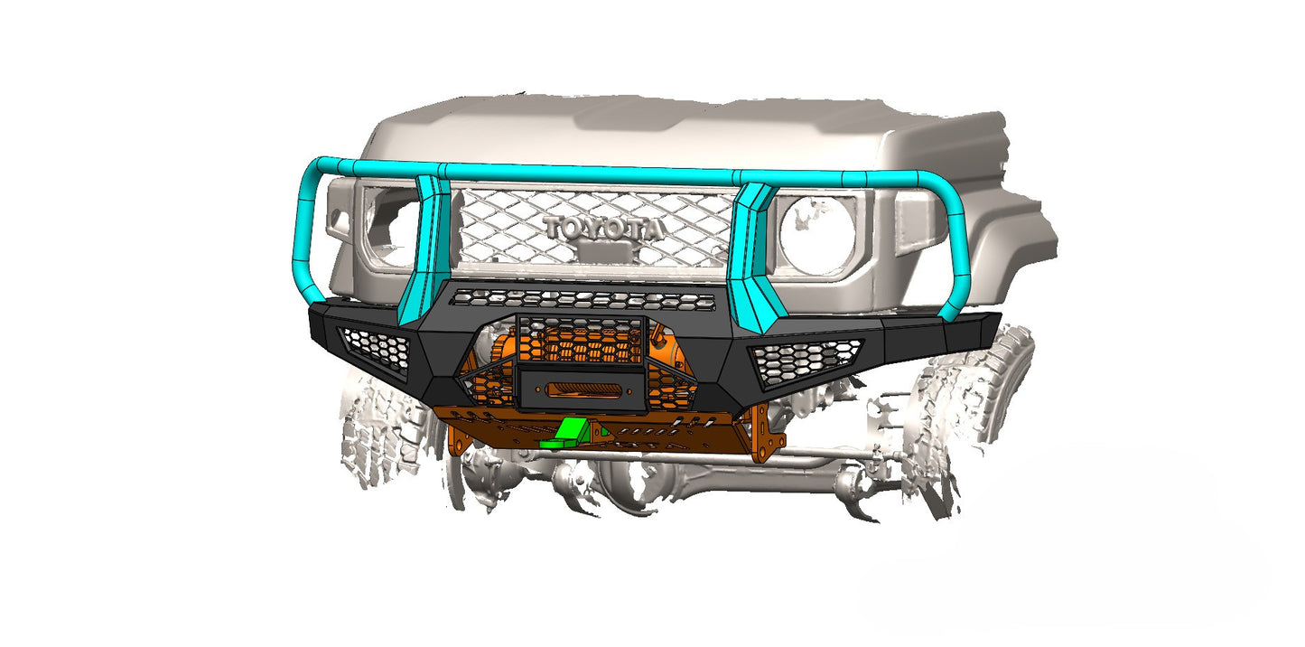 Toyota Land Cruiser 79 Series (2024-20026) Front Bumper/ Bullbar